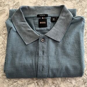 Hugo Boss Shortsleeved Polo. Cotton Silk. Size XL